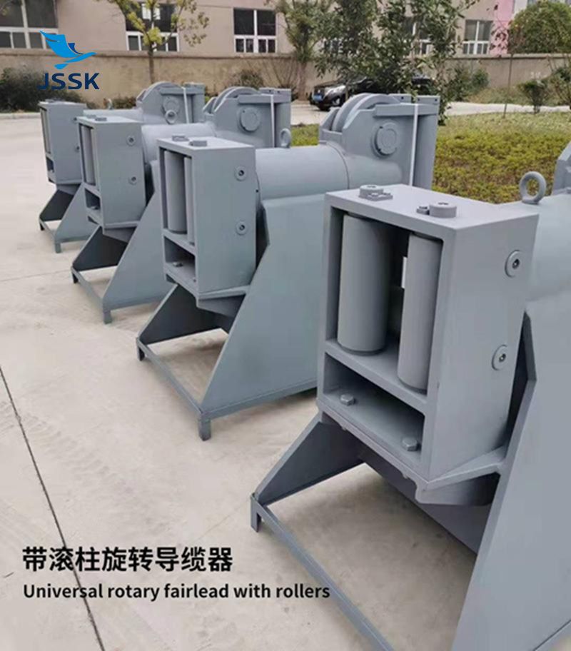 雙滑輪360&deg;旋轉(zhuǎn)導纜器帶四滾柱