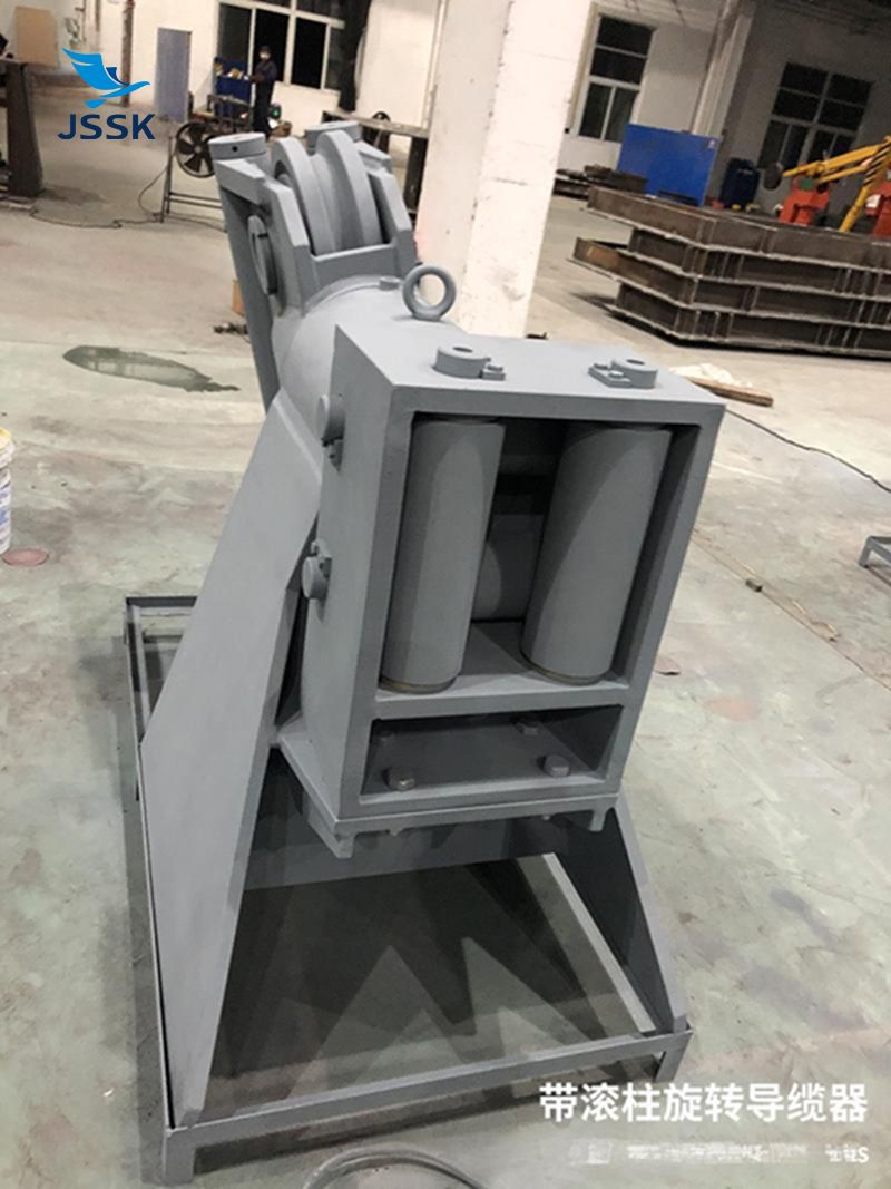 雙滑輪360&deg;旋轉(zhuǎn)導纜器帶四滾柱